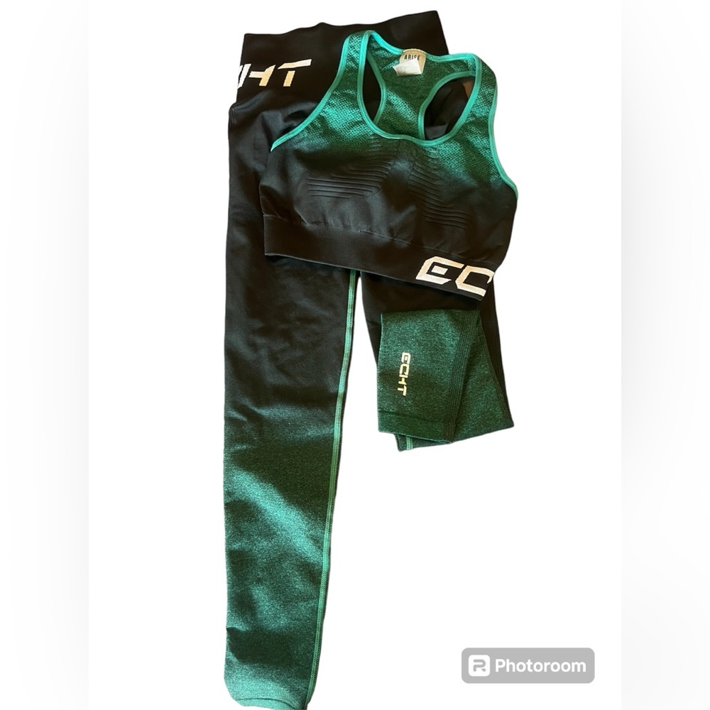 Echt workout outfit - Ombre black-green